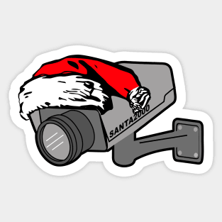 he knows when you are sleeping 2 (santa cam 2000) Sticker